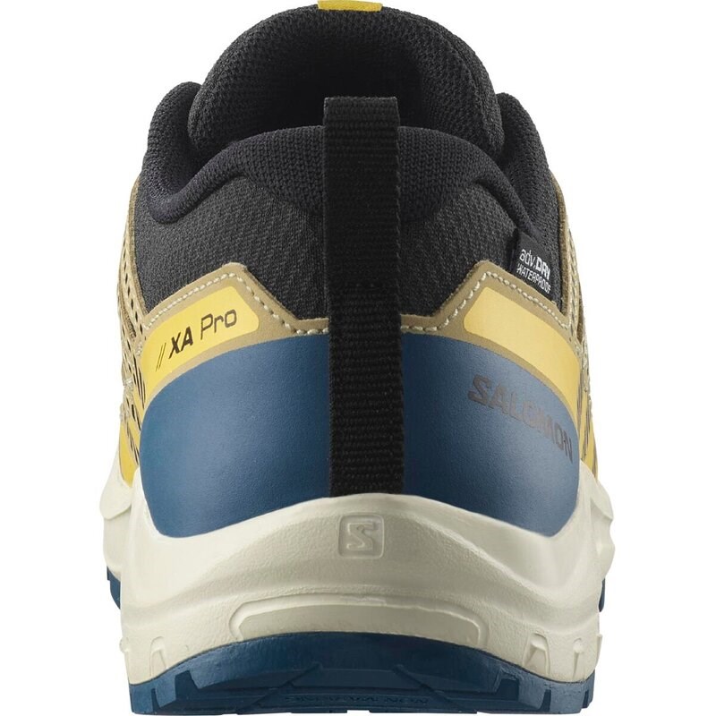 Salomon Kinder Multifunktionsschuhe SHOES XA PRO V8 WP J - Schwarz/Graugrün/Pudergelb