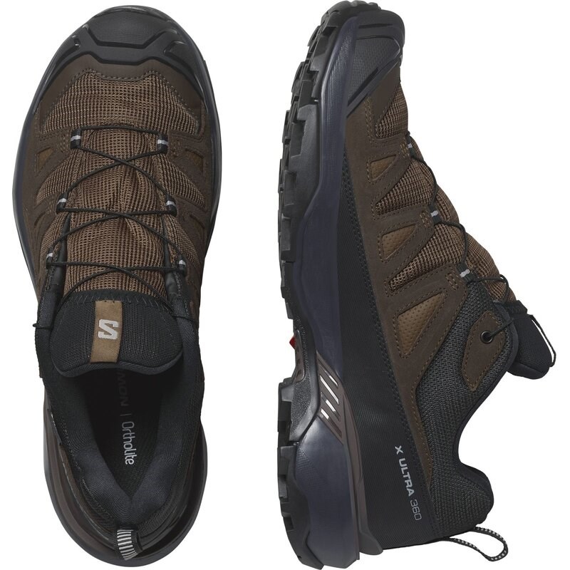 Salomon Herren Multifunktionsschuhe SHOES X ULTRA 360 LTR GTX - Dunkle Erde/Delicioso/Haifischhaut