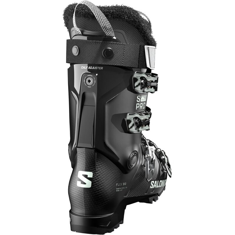 Salomon Damen Ski-Schuhe ALP. BOOTS - Schwarz/Schwarz/Klar Aqua