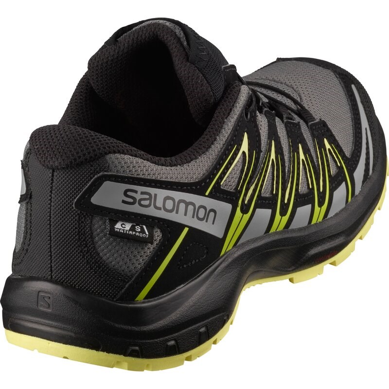 Salomon Kinder Outdoorschuhe (Low) XA PRO 3D CSWP - Gargoyle/Schwarz/Charlock