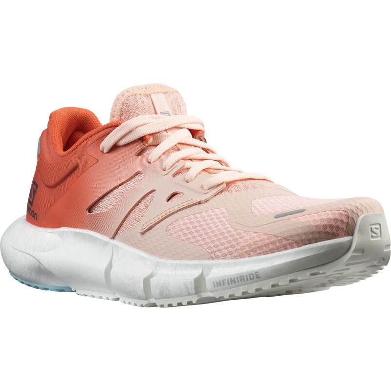 Salomon Damen Laufschuhe SHOES PREDICT2 W Peachy - Pfirsichfarben/Mecca-Orange/Kristallblau