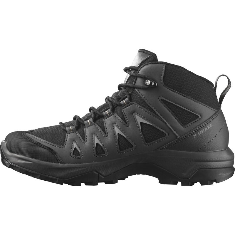 Salomon Damen Multifunktionsstiefel SHOES X BRAZE MID GTX W - Schwarz/Magnet/Haselnuss