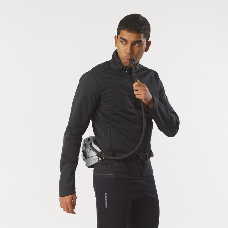 Salomon Kleintasche CROSS SEASON WAIST RACE - WEISS/SCHWARZ