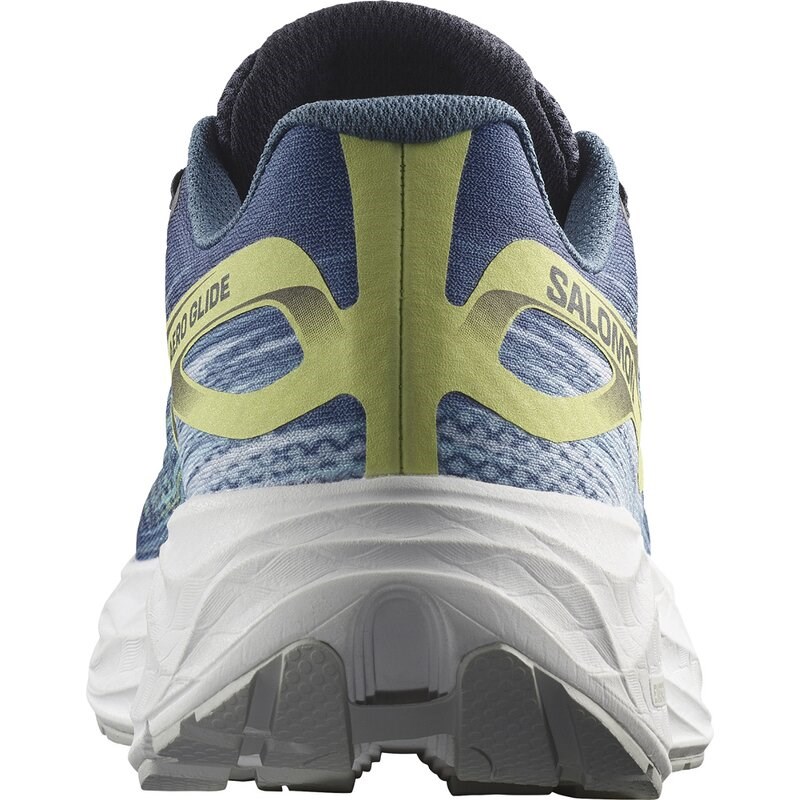 Salomon Herren Laufschuhe SHOES AERO GLIDE Blue - Blaue Asche/Dunkelsaphir/Sonnenlimette