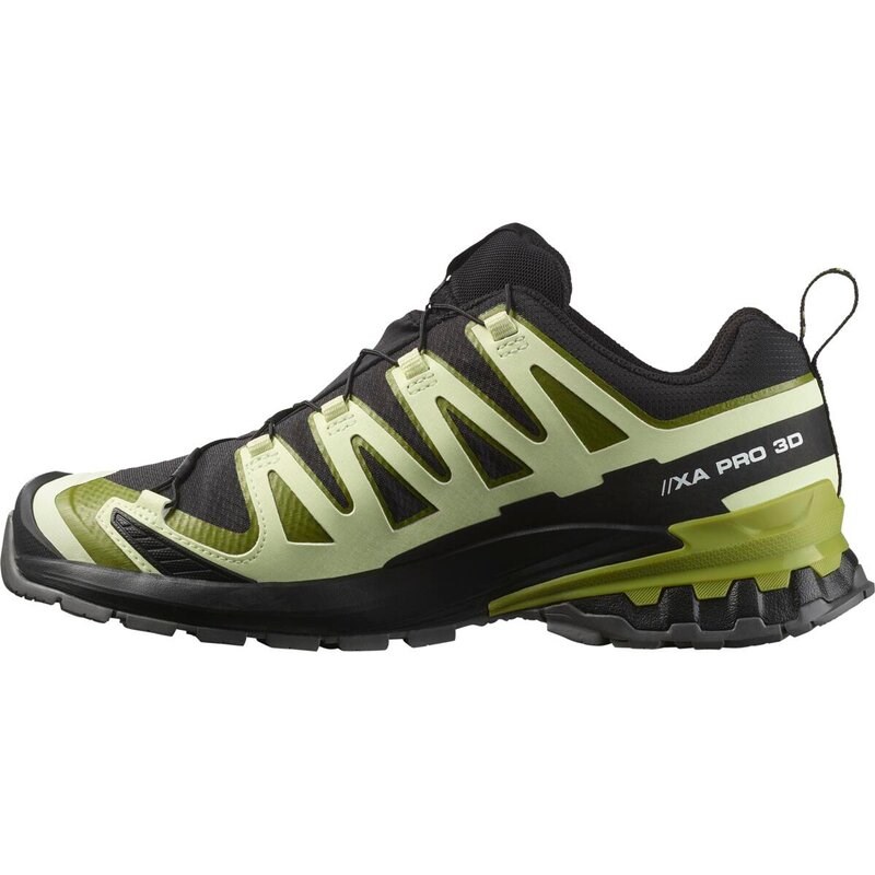 Salomon Herren Trailrunningschuhe SHOES XA PRO 3D V9 GTX - Schwarz/Limettencreme/Dunkle Zitrone
