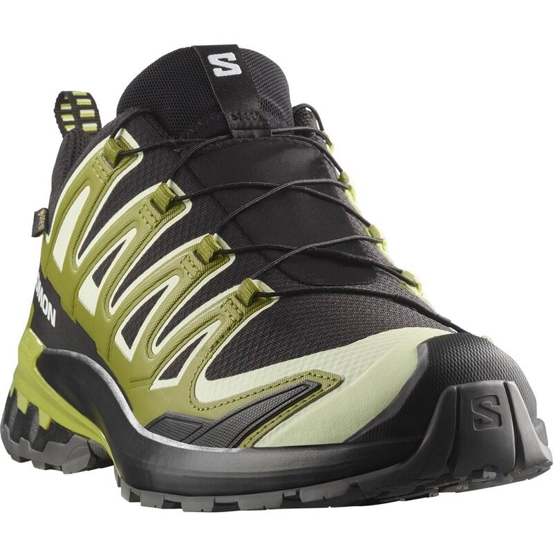 Salomon Herren Trailrunningschuhe SHOES XA PRO 3D V9 GTX - Schwarz/Limettencreme/Dunkle Zitrone