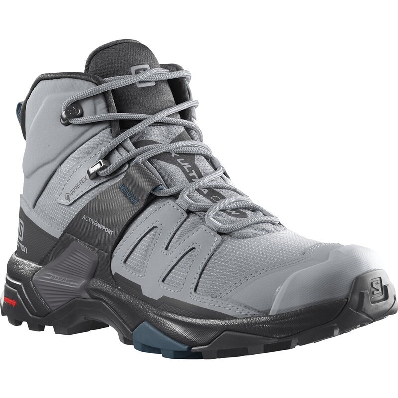 Salomon Damen Multifunktionsstiefel SHOES X ULTRA 4 MID GTX W - Quarry/Schwarz/Legionblau