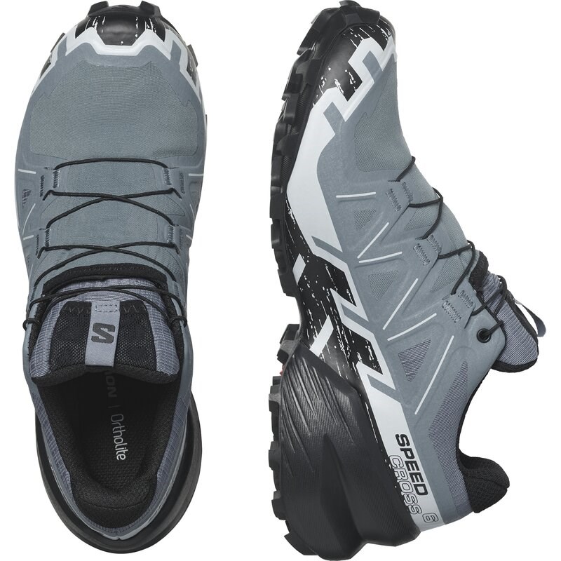 Salomon Damen Trailrunningschuhe SHOES SPEEDCROSS 6 GTX W - Flint Stone/Schwarz/Heather