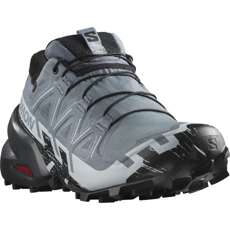 Salomon Damen Trailrunningschuhe SHOES SPEEDCROSS 6 GTX W - Flint Stone/Schwarz/Heather