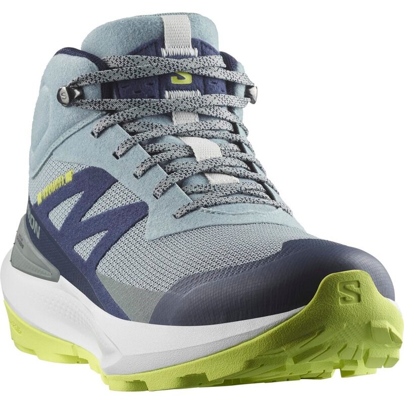 Salomon Herren Multifunktionsstiefel SHOES ELIXIR ACTIV MID GTX - Trooper/Seeblau/Scharfes Grün