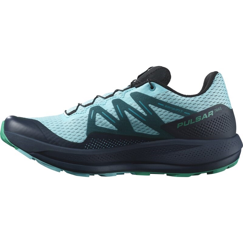 Salomon Herren Trailrunningschuhe SHOES PULSAR TRAIL - Blaue Strahlkraft/Kohlenstoff/Smaragd
