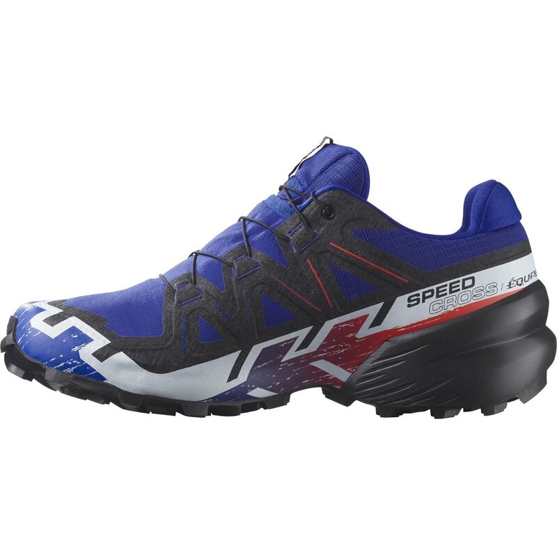 Salomon Herren Trekkingsandale SHOES SPEEDCROSS 6 GTX EQUIPE Surf - Surf the Web/Feuriges Rot/Weiß