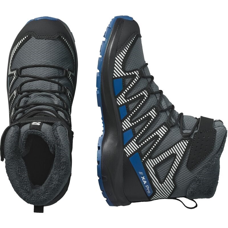 Salomon Kinder Multifunktionsstiefel SHOES XA PRO V8 WINTER WP J - Turbulenz/Schwarz/Dunkelblau