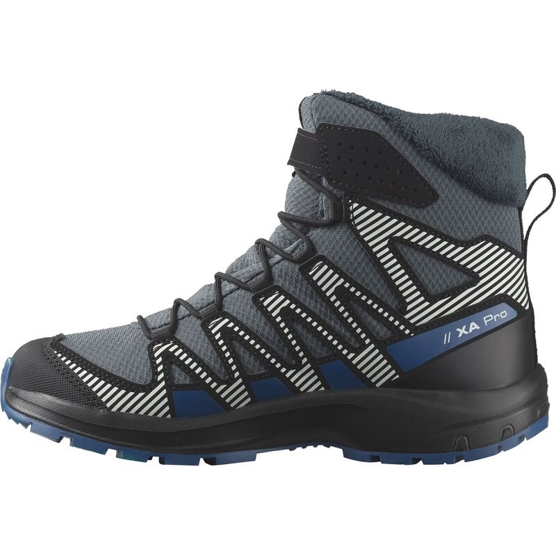 Salomon Kinder Multifunktionsstiefel SHOES XA PRO V8 WINTER WP J - Turbulenz/Schwarz/Dunkelblau