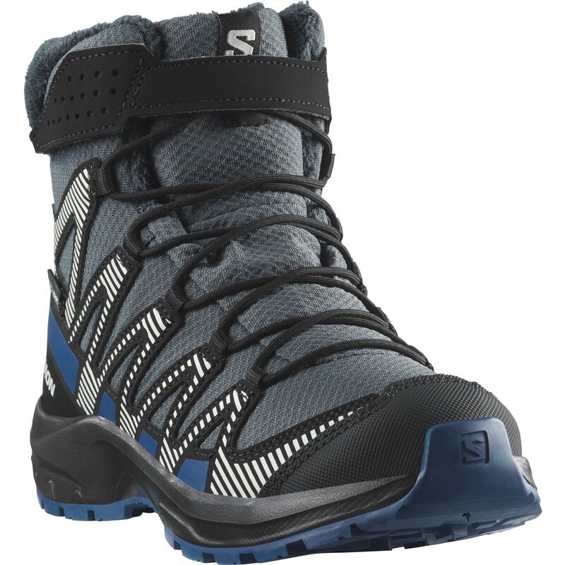 Salomon Kinder Multifunktionsstiefel SHOES XA PRO V8 WINTER WP J - Turbulenz/Schwarz/Dunkelblau