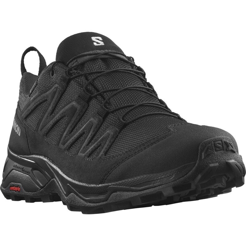 Salomon Herren Multifunktionsschuhe SHOES X WARD LEATHER GTX - Schwarz/Schwarz/Schwarz