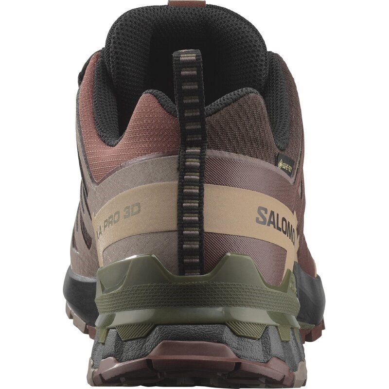 Salomon Herren Trailrunningschuhe SHOES XA PRO 3D V9 GTX - Schwarzer Kaffee/Rumrosine/Olivennacht