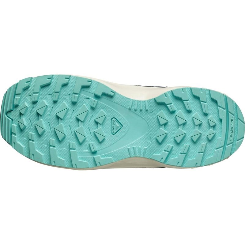 Salomon Kinder Trekkinghalbschuhe SHOES XA PRO V8 WP J - Trooper/Turbulenz/Arubablau