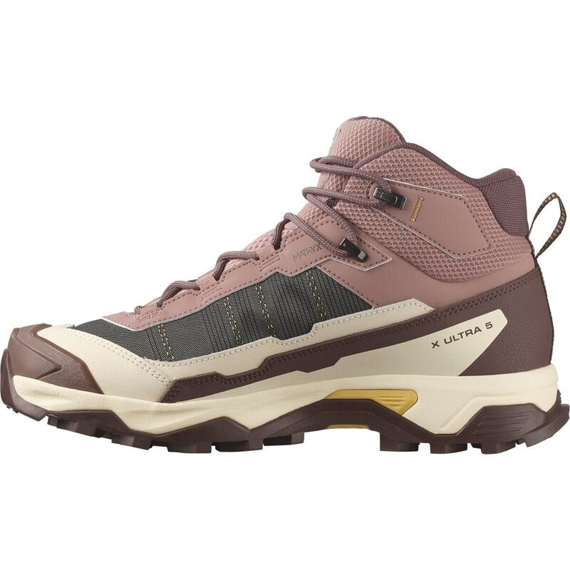 Salomon Damen Trekkingstiefel SHOES X ULTRA 5 MID GTX W - Wurzelholz/Französische Röstung/Rattan