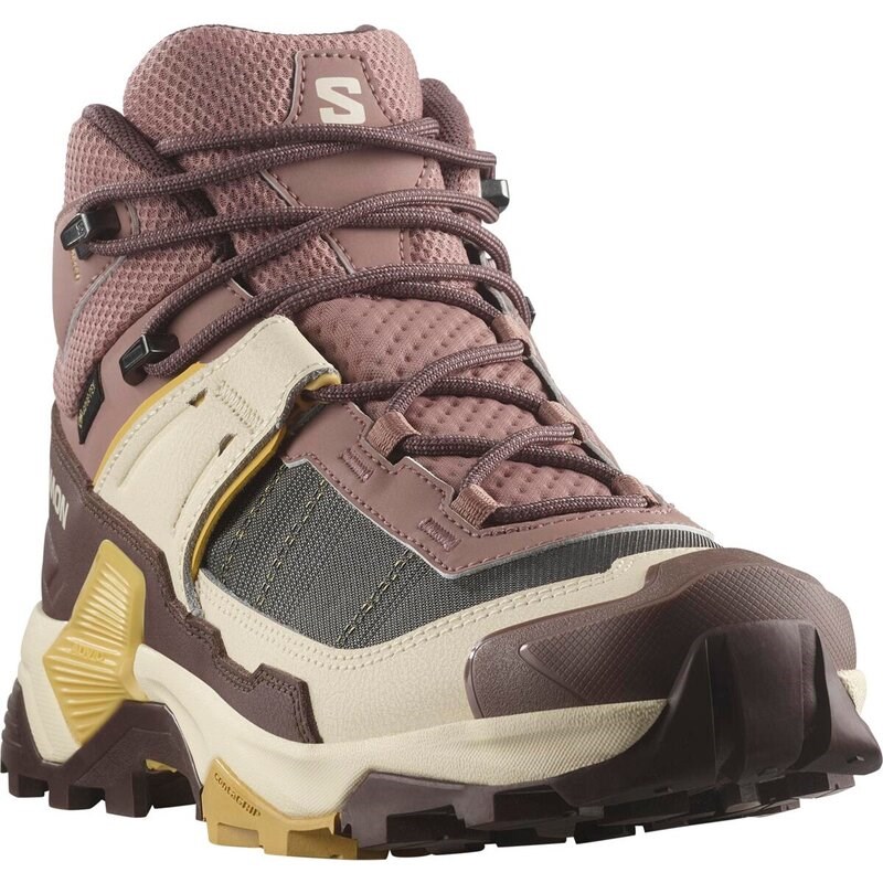 Salomon Damen Trekkingstiefel SHOES X ULTRA 5 MID GTX W - Wurzelholz/Französische Röstung/Rattan