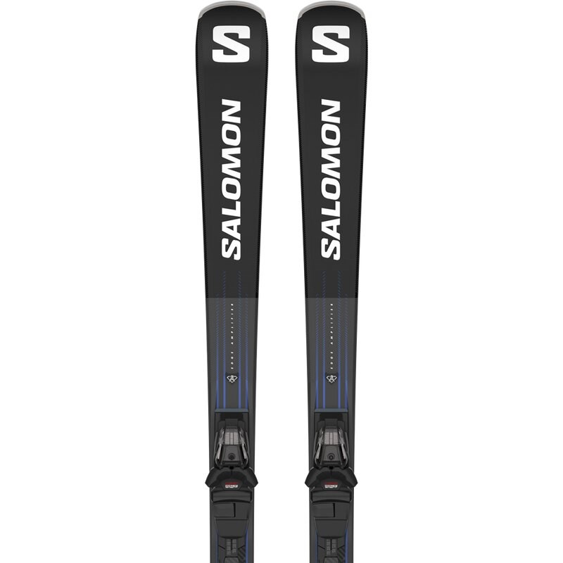 Salomon Herren All-Mountain Ski E - Schwarz/Rennblau/Weiß