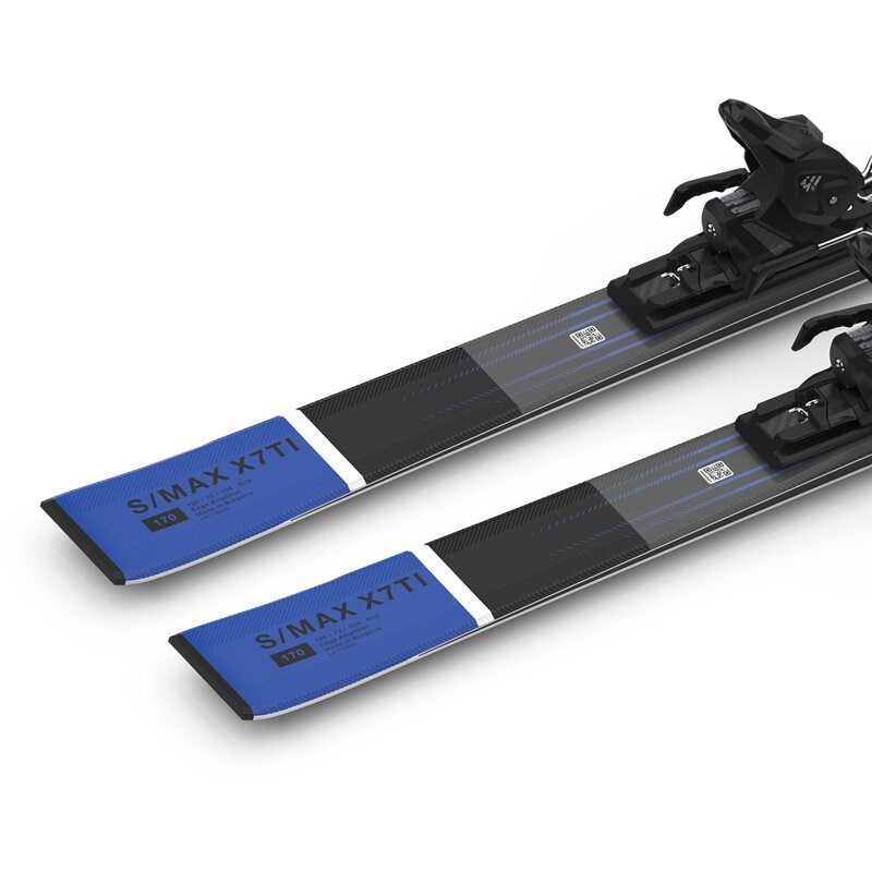 Salomon Herren All-Mountain Ski E - Schwarz/Rennblau/Weiß