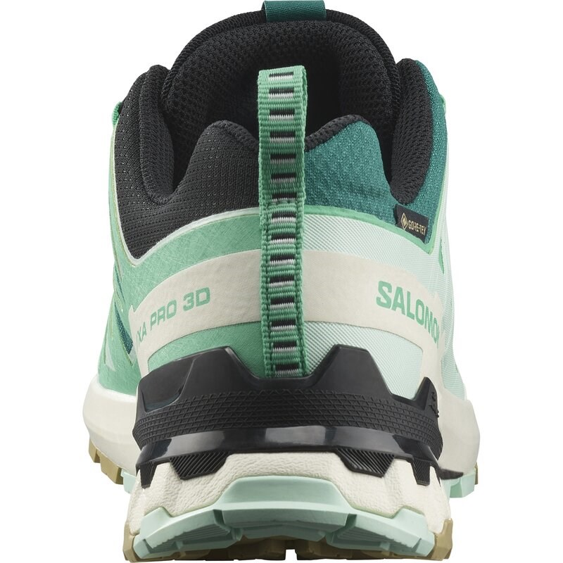 Salomon Damen Trailrunningschuhe SHOES XA PRO 3D V9 GTX W - Tiefer See/Elektrisches Grün/Vanilleeis