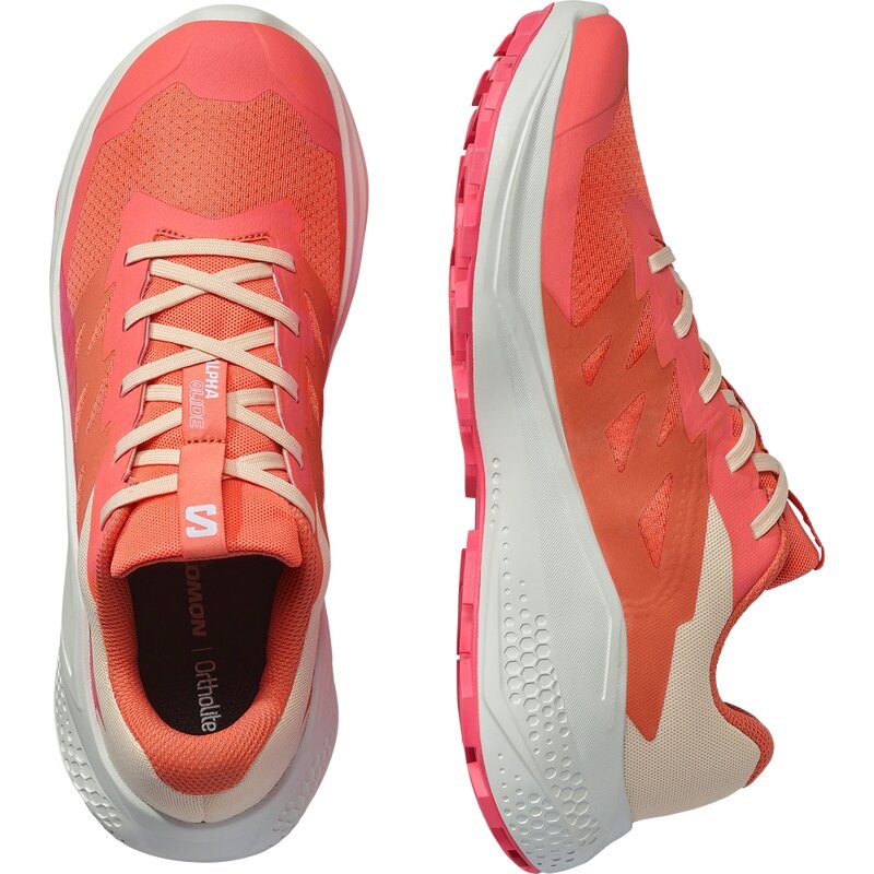 Salomon Damen Trailrunningschuhe SHOES ALPHAGLIDE W - Emberglow/Weiß/Rotrot