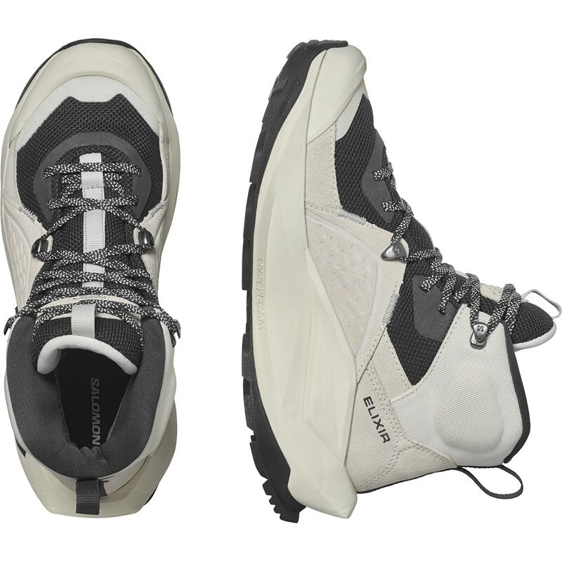 Salomon Damen Trekkingstiefel SHOES ELIXIR MID GTX W - Vanilleeis/Phantom/Metall