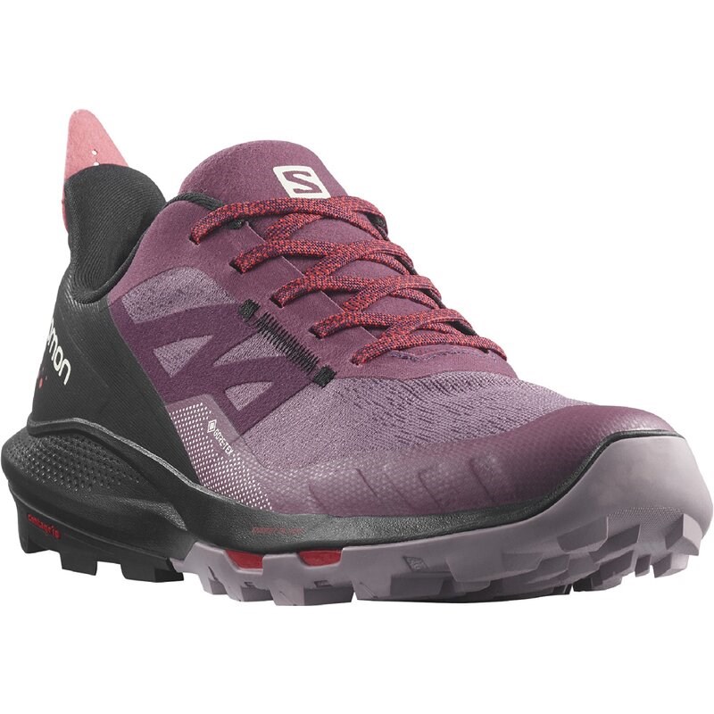 Salomon Damen Multifunktionsschuhe SHOES OUTpulse GTX W - Tulpenholz/Schwarz/Mohnrot