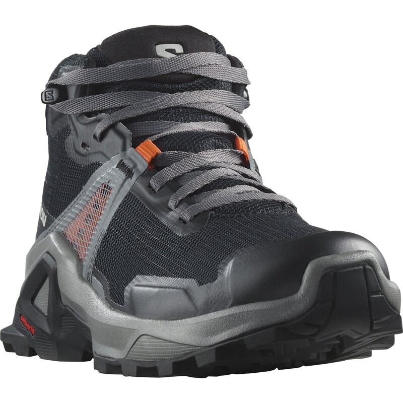 Salomon Kinder Multifunktionsstiefel SHOES X RAISE MID GTX J - Schwarz/Stiller Farbton/Drachenfeuer