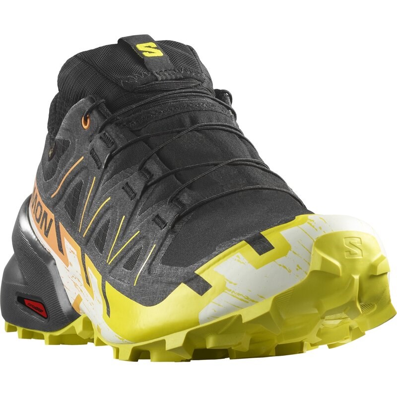 Salomon Herren Trailrunningschuhe SHOES SPEEDCROSS 6 GTX - Schwarz/Schwefelquelle/Paradiesvogel