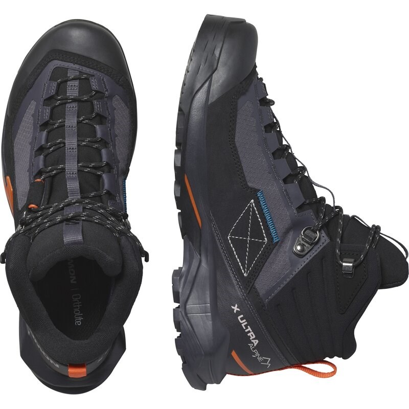 Salomon Damen Trekkingstiefel SHOES X ULTRA ALPINE MID GTX W 9 - Neun Eisen/Schwarz/Rotorange