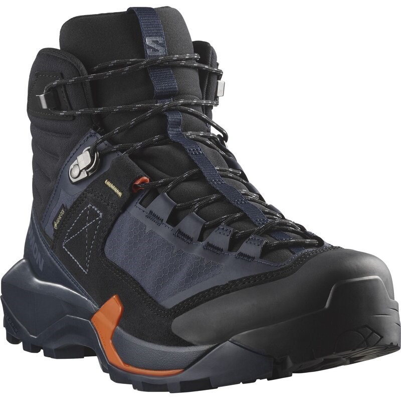Salomon Herren Multifunktionsstiefel SHOES X ULTRA ALPINE MID GTX Blue - Blaue Nächte/Schwarz/Rotorange
