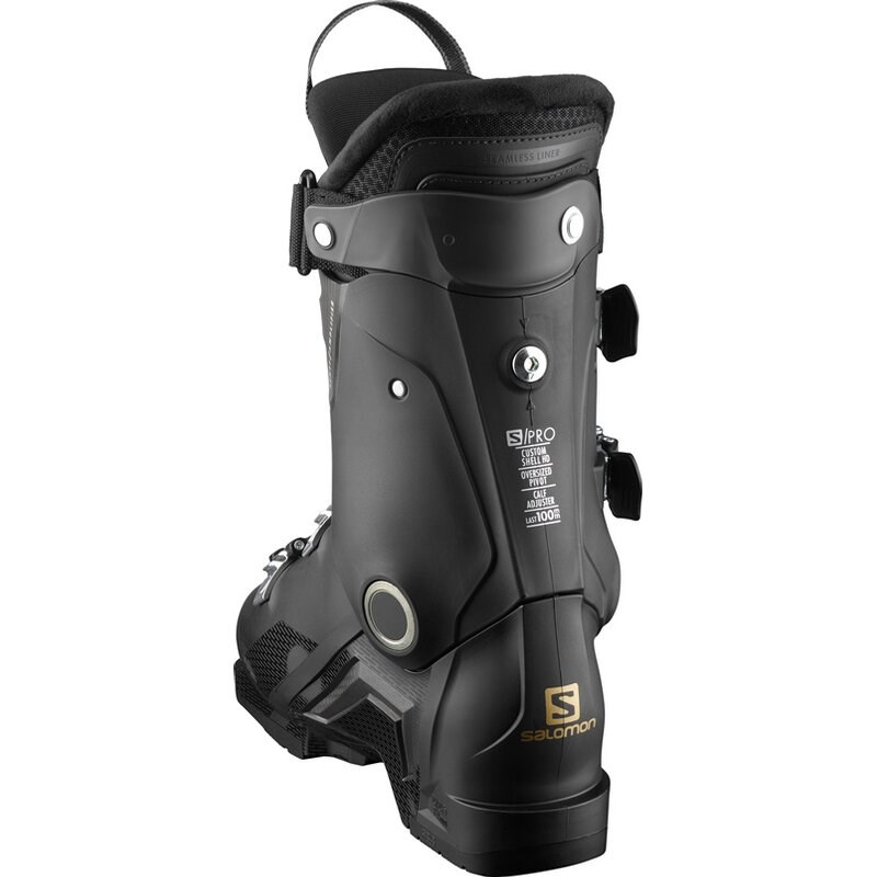 Salomon Damen Skischuhe - SCHWARZ/Beluga/Gold