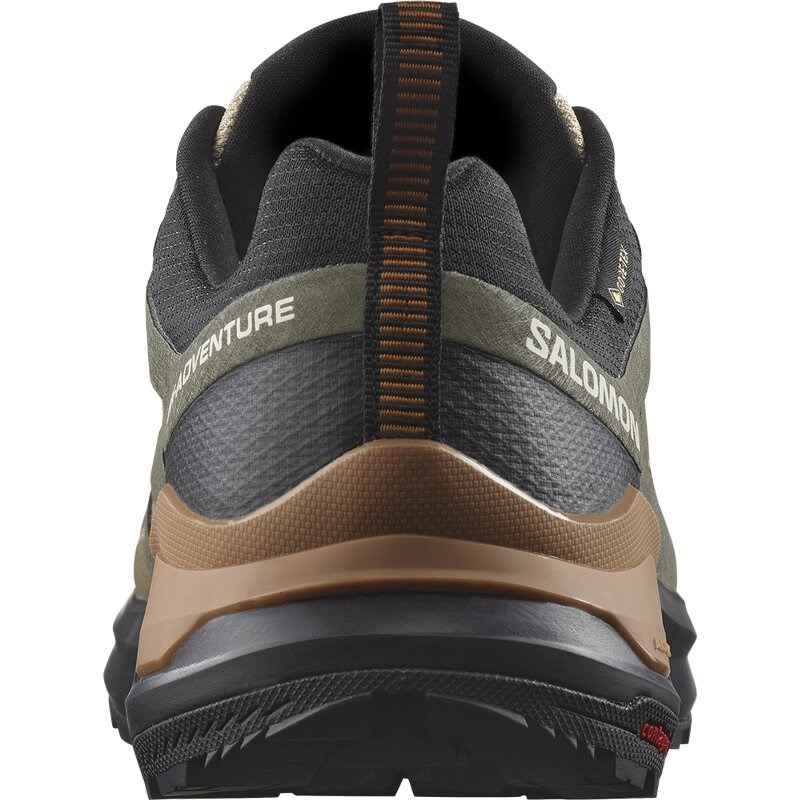 Salomon Herren Trailrunningschuhe SHOES X-ADVENTURE GTX - Safari/Schwarz/Zuckermandel