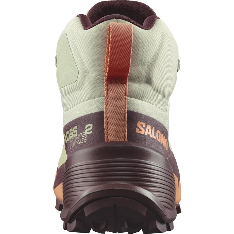 Salomon Damen Multifunktionsstiefel SHOES CROSS HIKE MID GTX 2 W - Luzerne/Cantaloupe/Bitter Schokolade