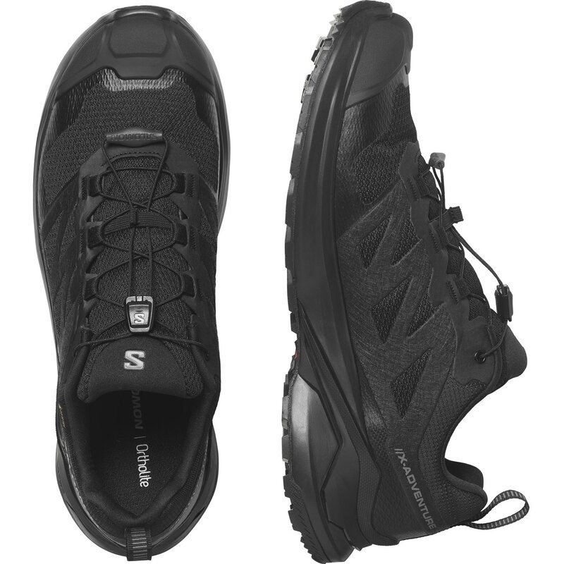 Salomon Herren Trailrunningschuhe SHOES X-ADVENTURE GTX - Schwarz/Schwarz/Schwarz