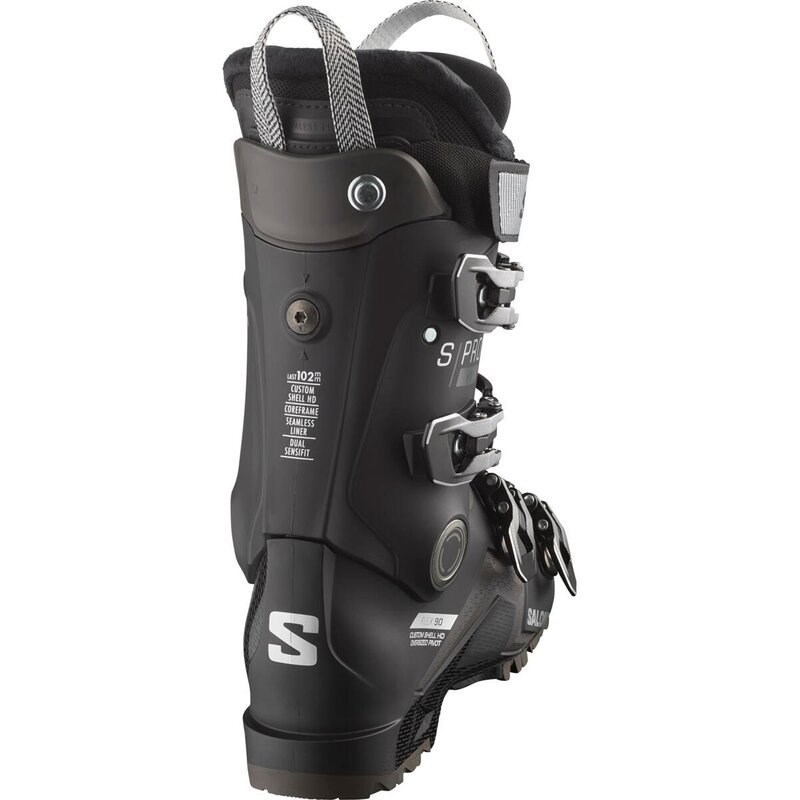 Salomon Damen Ski-Schuhe ALP. BOOTS - Schwarz/Silber Metallic/Beluga