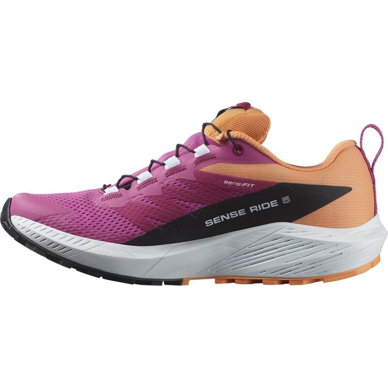 Salomon Damen Trailrunningschuhe SHOES SENSE RIDE 5 GTX W Rose - Rosenviolett/Weiß/Paradiesvogelblume