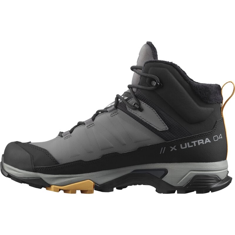 Salomon Herren Stiefel SHOES X ULTRA 4 MID WINTER TS CSWP - Quiet Shade/Schwarz/Warm Apricot