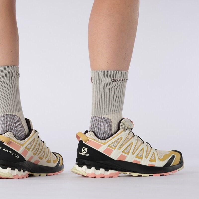 Salomon Damen Trailrunningschuhe SHOES XA PRO 3D v8 W Frozen - Gefrorener Tau/Blühende Dahlie/Vanille