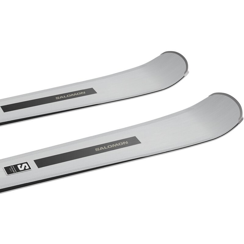 Salomon Damen All-Mountain Ski E - Silbermetallic/Hellbronzemetallic/Schwarz