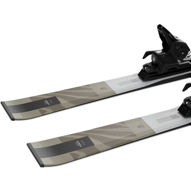 Salomon Damen All-Mountain Ski E - Silbermetallic/Hellbronzemetallic/Schwarz