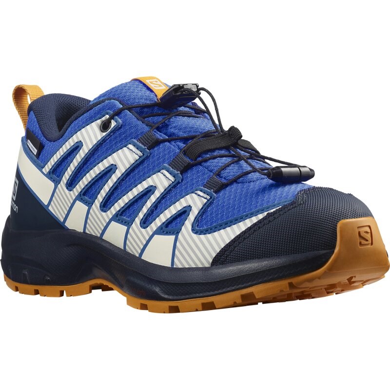 Salomon Kinder Multifunktionsschuhe SHOES XA PRO V8 CSWP J Palace - Palastblau/Marineblau/Butterscotch