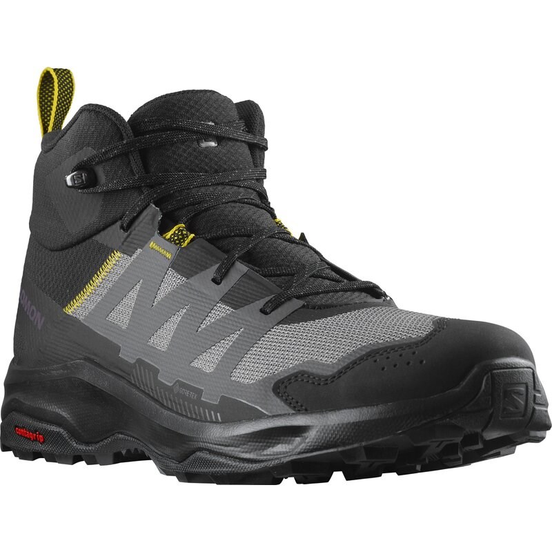 Salomon Herren Multifunktionsstiefel SHOES ARDENT MID GTX - Schwarz/Magnet/Empire Yellow