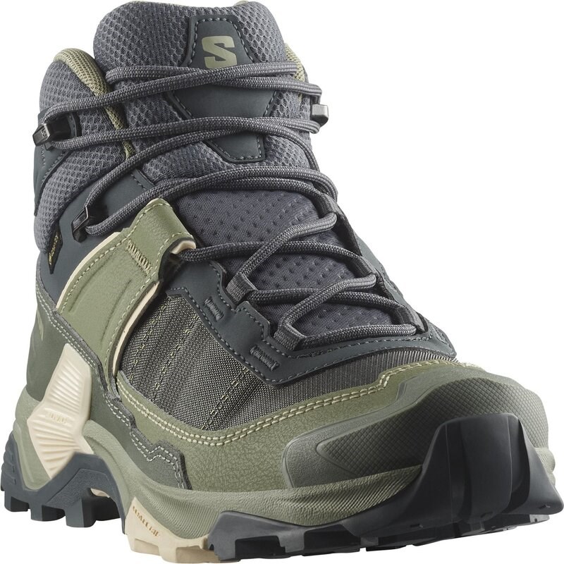 Salomon Damen Trekkingstiefel SHOES X ULTRA 5 MID GTX W - Turbulenz/Sedona Salbei/Zarter Pfirsich
