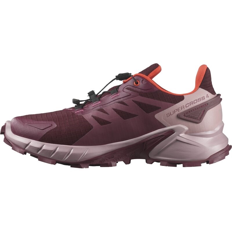 Salomon Damen Trailrunningschuhe SHOES SUPERCROSS 4 GTX W - Tawny Port/Deauville Mauve/Kirsche T