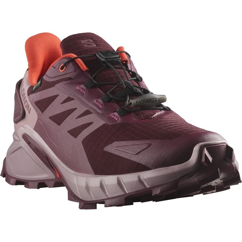 Salomon Damen Trailrunningschuhe SHOES SUPERCROSS 4 GTX W - Tawny Port/Deauville Mauve/Kirsche T