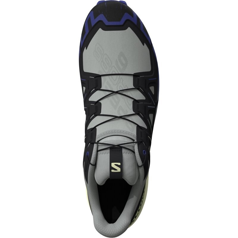 Salomon Herren Trailrunningschuhe SHOES SPEEDCROSS 6 GTX Wrought - Schmiedeeisen/Clematis Blau/Scharfes Grün